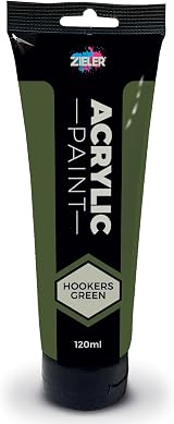 Zieler 120ml Acrylic Paint Hookers Green Premium Art Paint
