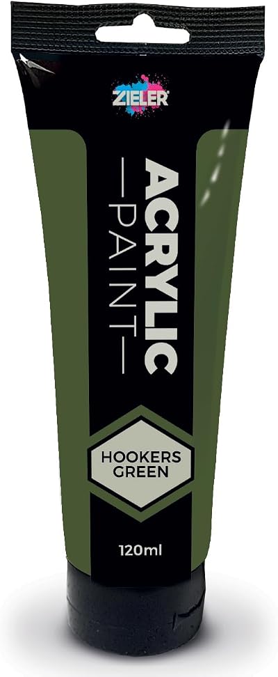 Zieler 120ml Acrylic Paint Hookers Green Premium Art Paint
