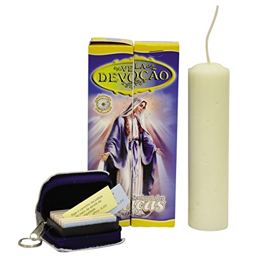 Vela Devoção - Kit duplo Nossa Senhora das Graças