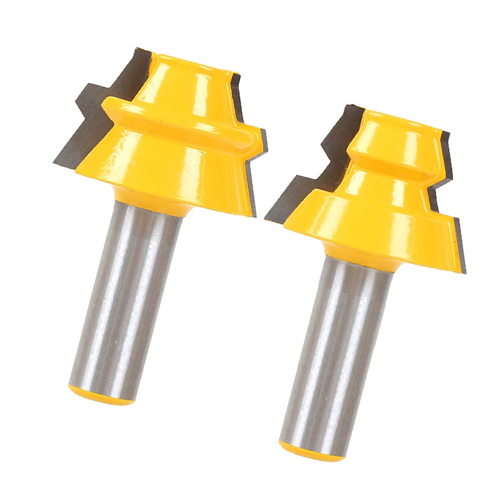 2Pcs 1/2 Inch Shank 22.5 Degree Lock Miter Router Bit Stock Joint Router Bit Tools & Home 2Pcs 1/2 Inch Shank 22.5 Degree Lock Miter Router Bit Stock Joint Router Bit Tools & Home