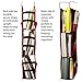 CROYD Locker Shelf Organizer Hanging Storage Ladder Adjustable for School, Work, Gym with Premium Hooks for Closet Rods