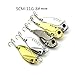 OriGlam 5Pcs Metal VIB Hard Fishing Lure Bass Crankbait Fishing Spinner Blade for Bass Fishing