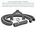 10 Ft. Premium Replacement Washing Machine Drain Hose Heavy-Duty Water Support | Flexible, Corrugated Design | Quick & Easy Installation | Incl. Steel Clamp