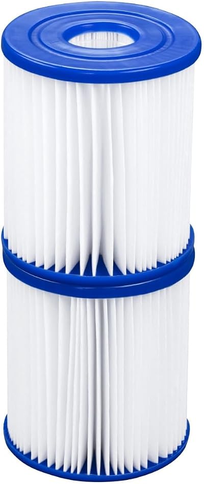 Bestway Pool Filter Cartridge Type I 2 Pack Size 1 8 cm x 9 cm