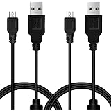 2Pcs Pack PS3 Controller Charger Charging Cable Sync Cord, 3M 10ft Mini USB Charge and Play Cable for PS Move/PS3/PS3 Slim Wi