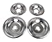 Whirlpool W10278125 Round Electric Range Burner Drip Bowls, Finish, Chrome primary