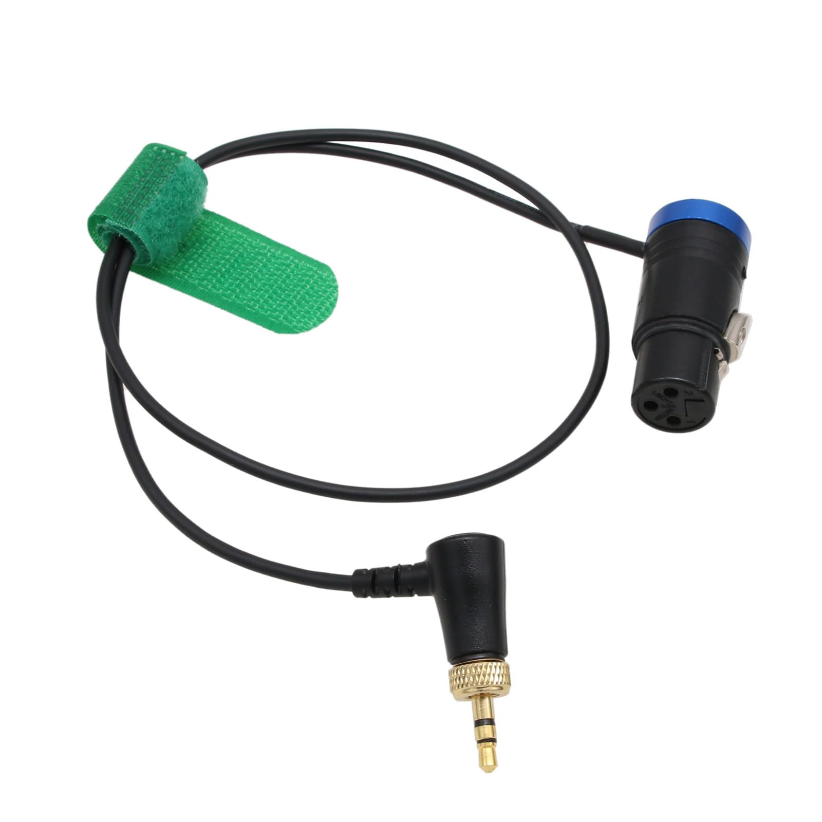 HangTon Audio Cable for Sennheiser SK 500 G4 Sony UWP D11 D21, Mic Low-Profile XLR 3 Pin to Transmitter Locking 3.5mm 1/8" TRS Right Angle 50cm