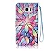 Galaxy S7 Case,S7 Case, Tradekmk(TM);(Pictures Wallet) Colourful Flower Wallet Case for Samsung Galaxy S7, (+Stylus+Screen Protector) Samsung Galaxy S7 Case