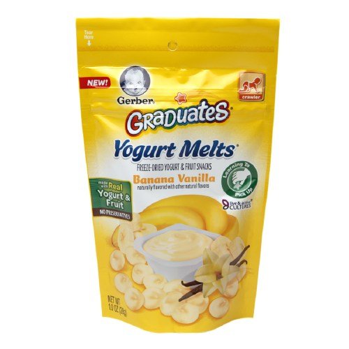Buy Gerber Graduates Yogurt Melts, Banana Vanilla 1 oz (28.34 g) PACK