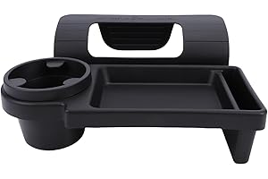 Car Window Organizer Extra Hanging Car Door Storage Cup Holder with Phone Holder Tray for Vehicles Trucks ABS TPR Material