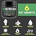 M3 Naturals Tea Tree Balm Infused with Almond Oil and Stem Cell Powerful All Natural Antifungal Cream Athletes Foot Jock Itch Nail Fungus Skin Care Irritation Anti Fungal 2 OZthumb 4