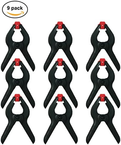 9 Pack - 4 Inch Heavy Duty Spring Clamps for Photo Studio Backdrops