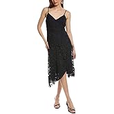 Eliza J Womens Spaghetti Strap V-Neck Midi Dress