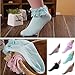 FOXNOVO 5 Pairs of Vintage Lace Cotton Ruffle Frilly Ankle Crew Socks