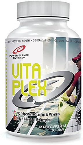 Power Blendz - Vitaplex - 30 Vitaminsand Minerals, 22.5 Servings, B-Complex, All Natural, Non-GMO, Made in The USA