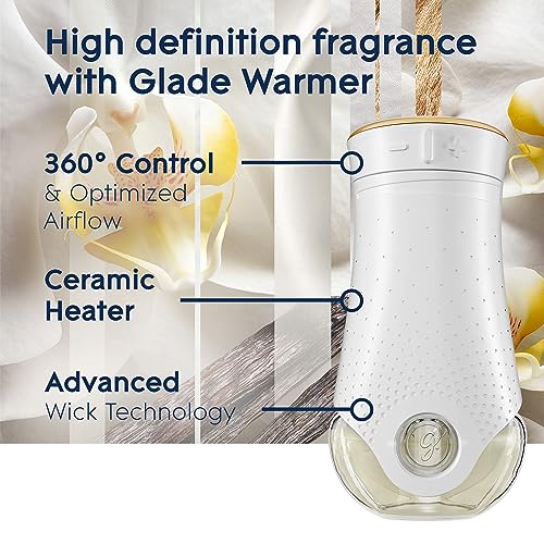 GLADE PLUGINS REFILLS AIR FRESHENER, SCENTED AND ESSENTIAL OILS FOR HOME AND BATHROOM, SHEER VANILLA EMBRACE, 1.34 OZ, 2 COUNT