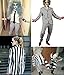 Payeel Costume Black and White Striped Leisure Blazers Jacket Suit(Small)