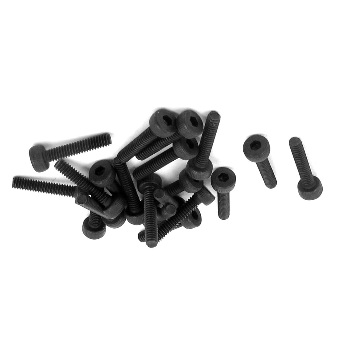 MACHSWON M2.5x10 Hex Socket Head Cap Screws Bolts Full Thread 12.9 Grade Alloy Steel Black Oxide Finish Allen Socket Drive Machine Screws 100Pcs