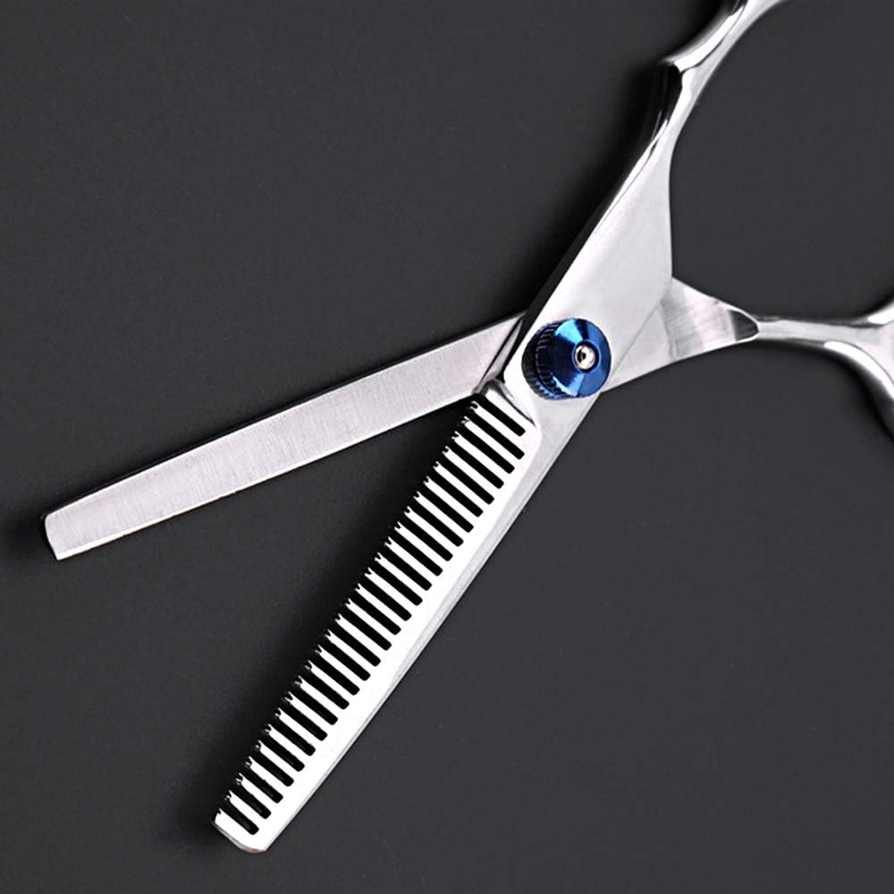Gresunny Hairdressers Scissors Set Stainless Steel Professional Hair Scissors Thinning Scissors with Comb Clip Pouch for Barber Salon Home for Men Women Baby - Image 5