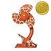Tee-Zed Clip-On Fan Great for the Beach, Pool, Camping, Work, Lounging or Just Chillin'! - Giraffe Design