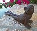 Brown Cast Iron Lazy Frog Door Wedge Door Stop Garden Decor