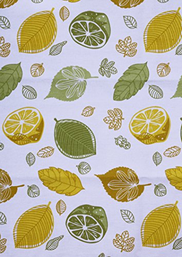 Pot Holders and Oven Mitts, Unique Citrus Splash Design, Heat Resistant, Made of 100% Cotton, Eco-Friendly & Safe, Set of 1 Oven Mitt and 1 Pot Holder, Pot Holders and Oven Mitts Sets By CASA DECORS