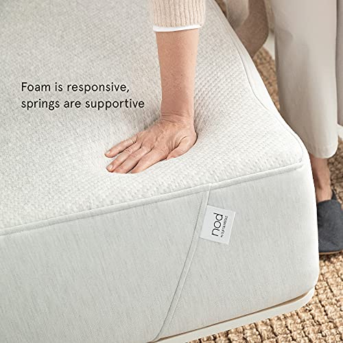 Nod Hybrid by Tuft & Needle Queen Mattress, Soft Memory Foam and Firm