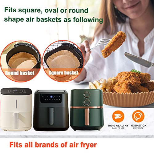 Large Air Fryer Disposable Paper Liner Round, 10 Inch Parchment Paper
