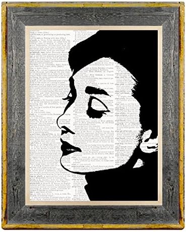 Audrey Hepburn - 8X10 Vintage Dictionary Art Print