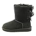 UGG Australia Children's Bailey Bow Little Kids Suede Boots,Black,US 1 Child US