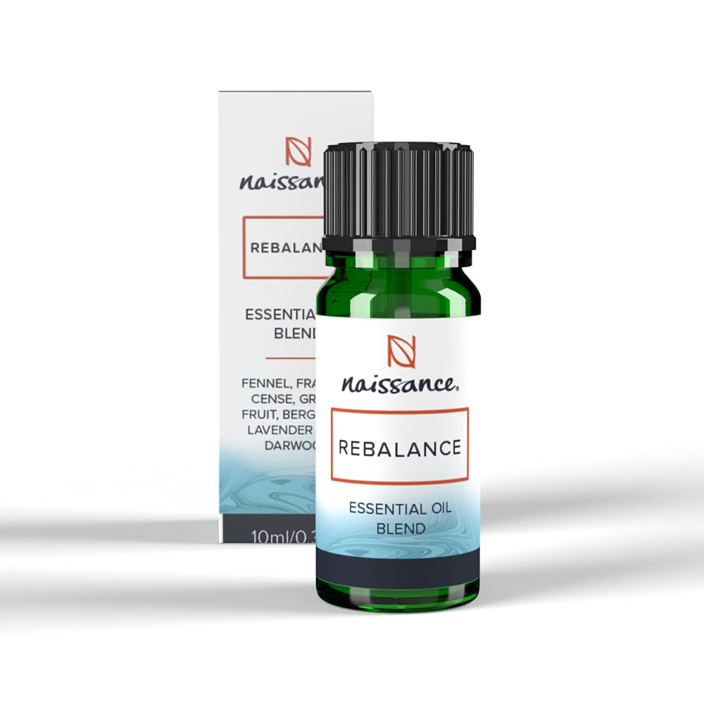 Naissance Organic Rebalance Essential Oil Blend 10ml - 100% Pure & Natural Essential Oil Blends - Restore Harmony & Wellbeing