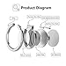 ICHECKEY Mirror Series Multifunctional Cell Phone Ring Stand Holder 360° Rotation Finger Grip Ring Universal Stand for Mobile Phone - Bowknot Silver