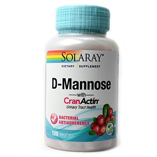 Solaray Solaray D-Mannose with Cranactin, 1000mg, 120 Count