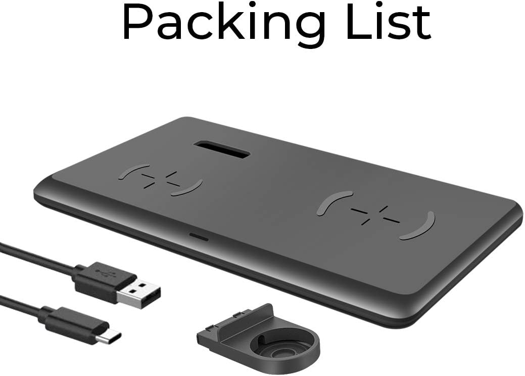 Wireless Charger,QI-EU 3 in 1 Wireless Charging Station for iPhone 11/11pro/Se/X/XS/XR/Xs Max/8/8 Plus Apple Watch AirPods 2/Pro, Wireless Charging Pad for Samsung Galaxy S20/S10