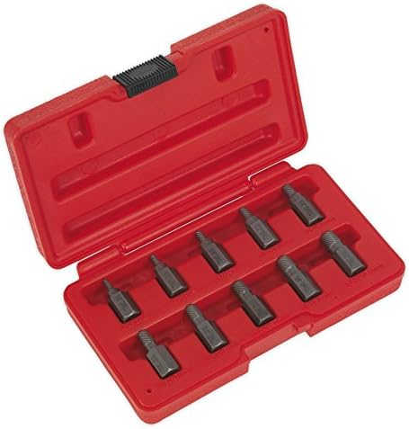 Sealey Ak8181 Multi Spline Screw Extractor Set 10Pc, Multi-colour, X-Large