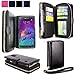 For Samsung Galaxy Note 4 Case - Cellularvilla Pu Leather flip Wallet Bag Pouch Case with Credit Card Slots Pockets Cover For Samsung Galaxy Note 4 SM-N910S / SM-N910C (Black)