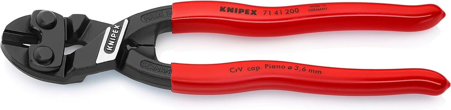 KNIPEX Cobolt Compact Bolt Cutter with Plastic Coating 200 mm, 71 41 200 — image 1