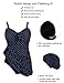 Septangle Women's One Piece Cover Up Swimwear Swimsuit Skirt Beachwear Dark Blue US 14