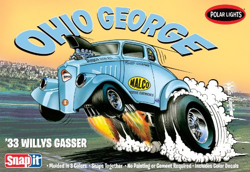 Polar Lights 1933 Willys Coupe Snap Draggin Snap Model Building Kit