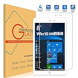 Chuwi Hi8 Screen Protector[Tempered Glass][Bubble-Free], Popsky 0.26MM Ultra Thin 9H Hardness High Definition Shockproof Screen Protector Film for Chuwi Hi8 Tablet PC