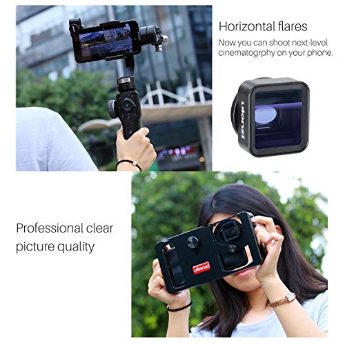 ULANZI 1.33X Anamorphic Lens Filmmaking Phone Camera Lens,Mobile Phone