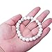 WRCXSTONE Natural 8mm Gorgeous Semi-Precious Gemstones Healing Crystal Stretch Beaded Bracelet Unisex