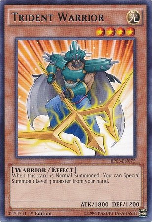 Yu-Gi-Oh! - Trident Warrior (BP03-EN075) - Battle Pack 3: Monster League - 1st Edition - Rare