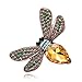 Mimgo Bee Brooch Rhinestone Shiny Fashion Charms Jewelry Badge Banquet Scarf Pin Gifts