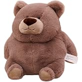 Arkdorz Cute Sitting Bear Stuffed Animals Plush Dolls,Soft Teddy Bear Plush Toy Bedtime Friend Gifts for Boys Kids Babies Girls