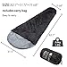 Display4top Premium Lightweight Mummy Sleeping Bag with Compression Sack – Portable, Waterproof,Comfort – Great for Outdoor Camping, Backpacking & Hiking (Black)thumb 1