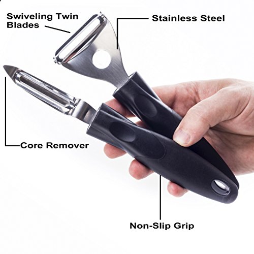 bobuCuisine Super Peelers Stainless Steel Doubleedged Blades