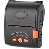 LOSRECAL Impresora de Etiquetas Térmica Bluetooth 4.0 Inalámbrica, Tiketera de 58mm de Recibos, ESC/POS USB Compatible con Android/Windows, Batería 1500 mAh & Correa Incluida (Impresora-001)