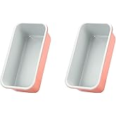 Bread Loaf Pans for Home Baking Carbon Steel 1lb meatloaf Tin, Perracotta 9x5 inch Non Stick banana bread cake baking Mold