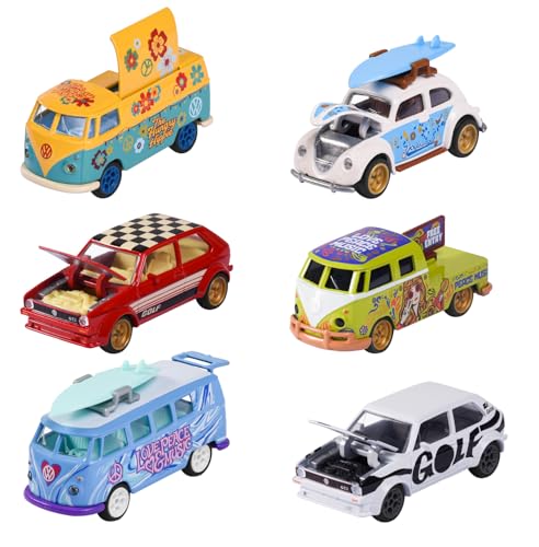 Majorette Volkswagen Deluxe Cars, sélection aléatoire Parmi 6 Voitures Jouets différentes